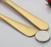 4 Piece/Set Gold color Stainless Steel Dinnerware Sets Tableware Knife Fork Teaspoon Cutlery Set Tableware Set