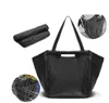 2pcs Reusable Grab Bag Nylon Shopping Grocery Bag Insulated Tote Foldable Supermarket Large Capacity Holds