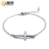 Jesus Christian Womens Mens Rvs Cross Charms Armbanden Zilveren Religieuze Trendy Ketting Armband Lucky Jewelry Groothandel