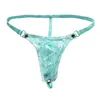 MSemis Men Sissy Lingerie Gay Men Jockstrap Underwear Mesh Lace Floral G-string Thong Underwear Strap T-back Low-rise Underpants