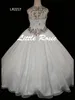 Güzellik Fuşya Beyaz Sarı Şifon Boncuk Çiçek Kız Elbise Kız 'Pageant Elbiseler Tatil / Doğum Günü Elbise / Etek Özel Boyut 2-14 DF710322