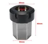 1pcs Hex ER40 Collet Chuck Block Holder 3900-5125 For CNC Lathe Engraving Machine Cross Hole Drilling