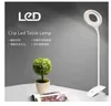 CC-TL004 LED TOUCH ON / OFF SWITCH 3 MODES Clip Desk Lamp 7000K Eye Protection Reading Dimmer Rechargeable USB LED-lampor