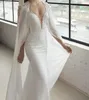 2019 Nuova guaina abiti da sposa con corsetto da spiaggia in chiffon bianco con involucro Abiti da sposa sexy con applicazioni in pizzo Nigeria abiti da sposa