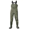 Eu3847 Outdoor Waterproof Fishing Wading PVC Pants Breathable Boots Camo 3layer Men Women Waders Farming Overalls Trousers8907687