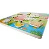 Farm Animal Slide Groove Track Maze Jigsaw Puzzle Baby Developmental Wooden Toys Factory Price WHoloesale 1 set Or More