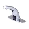 Robinet à capteur infrarouge automatique en alliage de Zinc, robinet d'évier intelligent sans contact, robinet d'eau de cuisine et de salle de bains avec boîte de commande