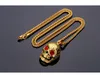 Модные ювелирные украшения скелет панк -рок мексиканский подвесной ожерелье тату