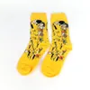 Erkek Çorap Yağı Komik Çorap Gogh Duvar Dünyaca Ünlü Boyama Serisi Moda Retro Kadınlar Yeni Kişilik Sanat Çorap Man Yaz