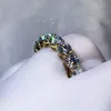 Victoria Wieck Brand New luksusowa biżuteria 925 SilverGold Fill okrągły kształt biały topaz CZ diament kobiety obrączka na prezent dla zakochanych