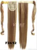 Clip dritta naturale da donna in coda di cavallo Moda capelli finti 22 "" 55 cm Lunga pasta magica Capelli sintetici coda di cavallo Spedizione gratuita DHL veloce