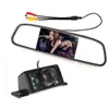 7 IR NIGHT Vision Car Reverse Backup Camera + Parkering Kit med 4,3 "TFT LCD-skärm Bakre Bakifrån Spegelskärm