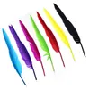 Top Selling Multi colors Wedding Feather Guest Book Signing Pen Ballpoint Pens Stationery GA311
