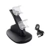 Ładowarka USB z podwójną diodą LED do konsoli Sony PS4 Playstation 4 kontroler do ładowania stacji dokującej Stand Station konsola do gier akcesoria do joysticka