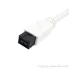 10cm White color IEEE 1394 6PIN Female to 1394b 9PIN male Firewire 400 TO 800 Cable