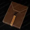 Cohiba Case Humidor Puro Kılıfı Kahverengi Deri Sedir Ahşap Kaplamalı Puro Seyahat Nemlendirici Puro Aksesuarları 9562823