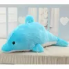 promozione grandi amanti delfini peluche kawaii animali bambola bambola carina cuscino ragazza regalo di compleanno 55 pollici 140 cm DY50330