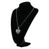 Solide gebroken hart hanger ketting voor heren dames mode persoonlijkheid hiphop kettingen paar sieraden2537