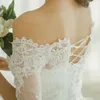 Off the Shoulder Short Wedding Dress Bride dresses bridal gowns Lace Beading Lace Up robe de mariee