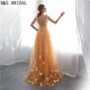 Ouro longo prom vestidos de festa de formatura 2018 nova chegada mulher vestidos formais vestidos de festa vestidos de baile