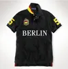 刺繍半袖ポロシルツメンズTシャツTheotokyo Rome Dubai Los Angeles Chicago New York Berlin Madrid Tee Shirts M L XL 2XL DropShipp