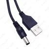 Feeldo Car Black 85cm USB 2.0 port till 5,5 mm x 2,1 mm 5V DC POWER CARREL JACK POWER CABLE CONNECTOR Plug # 3785