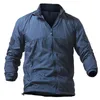 Chaqueta de piel táctica ligera para hombre, chaqueta impermeable portátil transpirable de verano, chaquetas finas del ejército, S-5XL