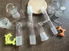 Glasrückgewinnung Ash Catcher 14mm 18 mm männliche Gelenkglaser -Reclader -Adapter mit Keck -Clip für Glas Bongöl Rigs