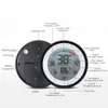 Freeshipping Çok Fonksiyonlu Dijital Termometre Higrometre Sıcaklık ölçer Nem Ölçer saat duvar Max Min Değer Eğilim Ekran C / Funit