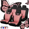 Universal Fashion Styling Full Set Butterfly Bilsätet Protector Auto Interior Accessoarer Automotive Bilstol