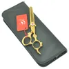 Meisha 6.0 Pouce Golden Cheveux Amincissants Tijeras Salon Barber Ciseaux À Cheveux Coiffeur Ciseaux De Coupe Fournitures De Coiffure Professionnelles HA0449