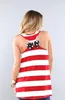 Family Matching Outfits Selling the American flag mother and daughter dress Striped T-Shirt mother and girl child clothing