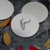 Sous-verres créatifs en acier inoxydable, tapis de tasse de Style nordique, antidérapant, Animal flamant rose, vaisselle ronde, offre spéciale, Pad 5zx ff