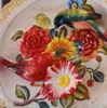 12" цветы рельеф декоративные настенные блюда фарфор декоративные тарелки старинные домашнего декора украшение ремесел фигурка