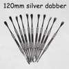 Vax dabber verktyg vaxförstärkare silver guld färg 120mm dab burk verktyg torr örtförångare för matta behållare vape fri dhl