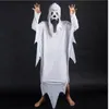 Halloween Mantello fantasma bianco cosplay party diavolo vestiti festival fantasma costume abbigliamento Spaventoso mantello per bambini all'ingrosso per adulti