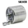 Metal Tobacco Smoking Herb Grinders With Hand Sharpening 4 Layers Alloy Grinders Smoke Detector Diameter 55 MM HH7-1331