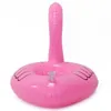 Ins PVC Nadmuchiwane Flamingo Napoje Puchar Uchwyt Basen Cartoon Pływaki Pływający Napój Kubek Stojak Ring Bar Podstawki Floatation Dzieci Bath Toy