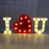 26 Letters en 09 cijfers Wit LED Nachtlampje Marquee Teken Alfabet Lamp Slaapkamer Muur Opknoping Decor D406901584