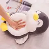 Macio gordo sorridente animal pinguim brinquedo de pelúcia grande recheado dos desenhos animados pinguins anime travesseiro boneca para o presente do bebê 24 polegada 60cm