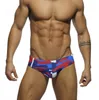 Il marchio del nuovo uomo nuota il cammuffamento dei tronchi di nuoto sexy della vita bassa di nuoto slip swimwear boxer patchwork colore caldo vendita estate