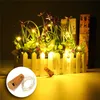 2M 20LEDs LED String Light Cork Shaped Bottle Stopper LED Battery Light Glass Copper Wire String Light For X-mas Party Wedding Decor