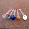 Wholeasle DHL Free Straight Tube Glass Pyrex Oil Burner Pipes Mini Colorful Smoking Hand Pipes 4 Inches Glass Pipes SW14