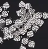 500 Pcs/lot alliage fabriqué avec amour coeur breloques Antique argent pendentif à breloques pour collier fabrication de bijoux résultats 11x9mm