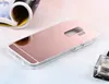 Mirror Case Electroplating Chrome Soft TPU Case Cover voor Samsung Galaxy A8 A8 Plus A6 A6 Plus A10 A20 A30 A40 A50 A70 M10 M20 100 stks / partij