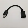 Micro USB -мужчина и мини -USB женский USB -адаптер данных компьютерный кабель черный 10 см.