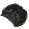 Afro Kinky Curly Hair Clip In Human Hair Extensions 100 Grams/Set Clip In Human Hair Extensions 8 Pcs Remy