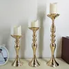 50cm Height Metal Candle Holder Candle Stand Wedding Centerpiece Flower Rack Road Lead gold and silver6262765