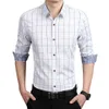 Mannen Shirts Slim Fit Lange Mouw Casual Katoen Zaken Shirts Formele Shirt Kantoor Jurk voor Mens Button Down