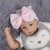 Neugeborene Fotografie Requisiten Babymütze große Schleife stricken Kinder Hut Herbst und Winter süße Babymütze 5 Farben